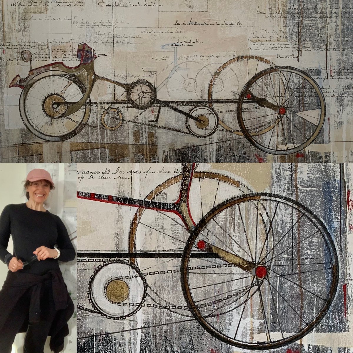 Alicia Savio painting The Old Tricycle