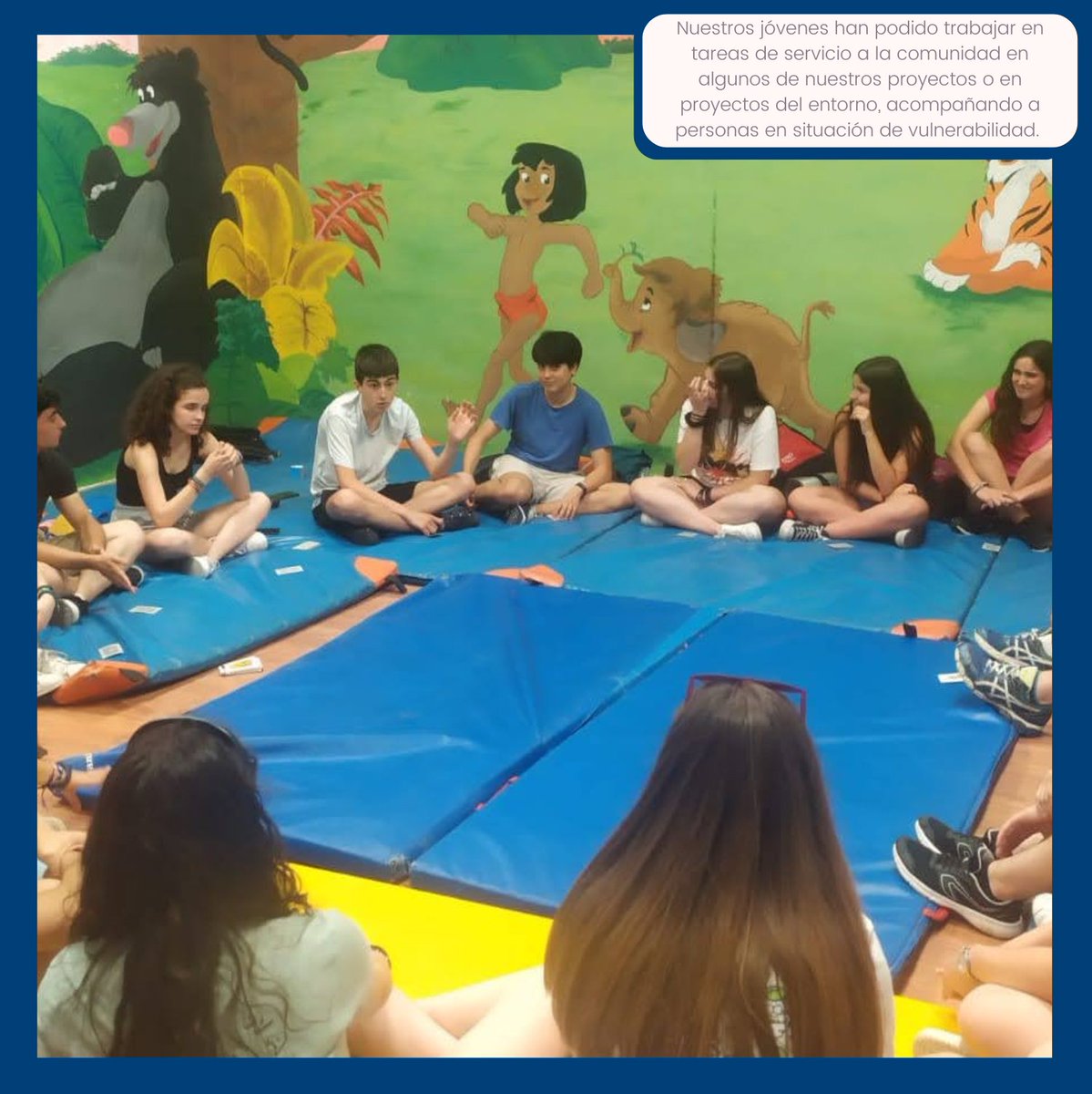En los campos de trabajo del Movimiento Calasanz de 1º bach. nuestros jóvenes han podido trabajar en  servicio a la comunidad  acompañando a personas en situación de vulnerabilidad.  Las oraciones, testimonios, mesas redondas.. le dan a esta experiencia toda la profundidad