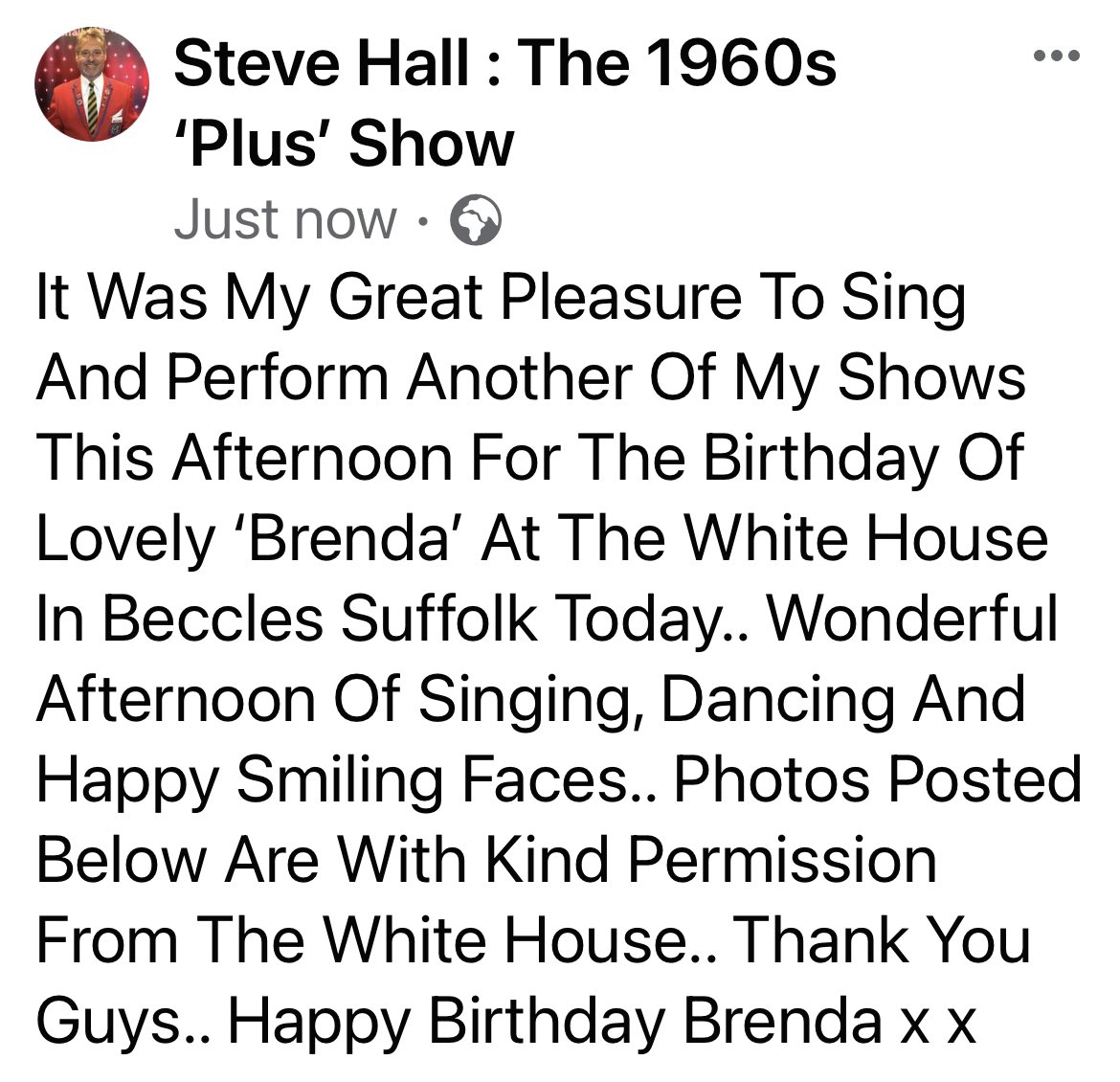 Another Residential Care Home Show Finished…
Love What I Do x x 
#carehomesuk #carehomes #carehomesmatter #carehomesinger #carehomestaff #carehomesingers #residentialcarehomes #activitiescoordinator #1960smusic #1970smusic #lowestoft #suffolk