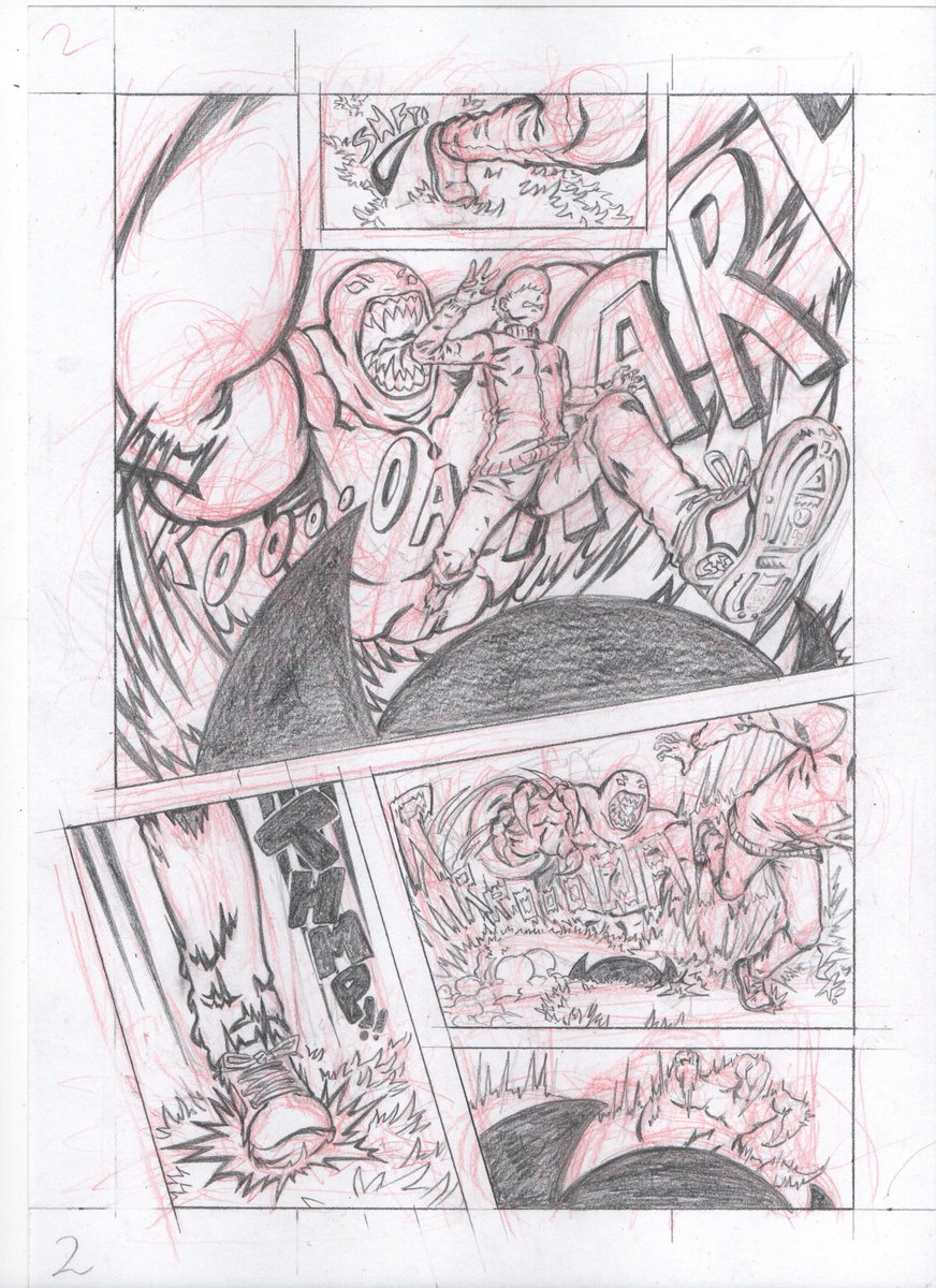 Memoramara's tweet photo. For today, comic art!
I didn't really have a theme when making this, just started drawing and wanted to practice a way to do action, I came back to it overtime
#comics #comic #comicart #art #drawing #illustration #pencils #pencileddrawing #action #comicaction #punch https://t.co/hSQqYLb3Xm