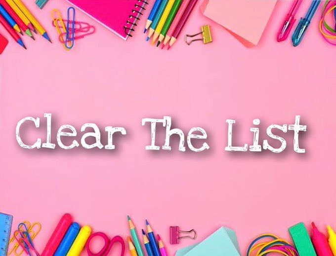📝✂️🖍️ It's time to rally together for education! DROP THOSE LISTS! ✅

#ClearTheList and show your support for teachers and students. Help fill their classrooms with the tools they need by visiting these lists! Every contribution counts! 🙏 

#PostForPencils ✏️🍎