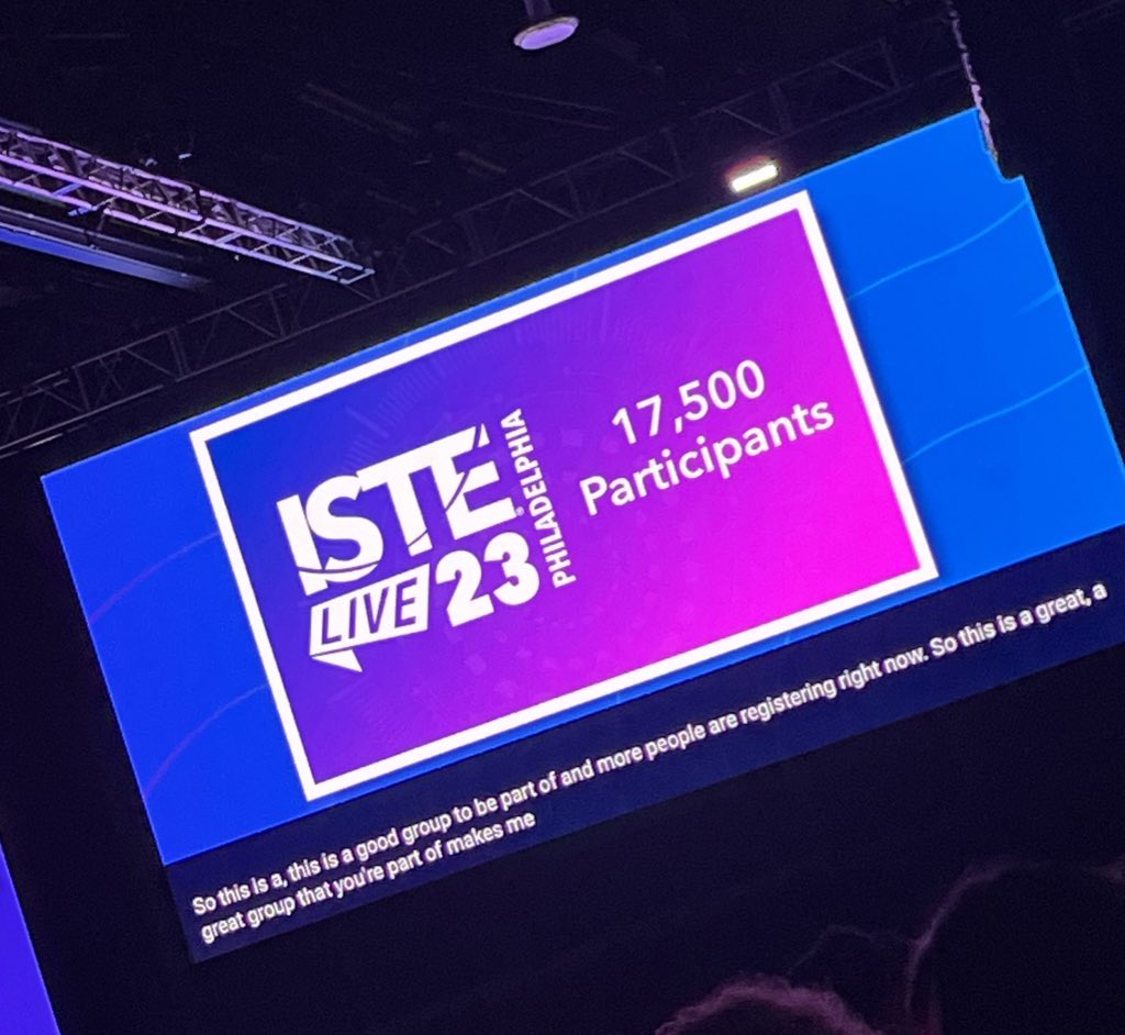 I mean there are only few people at this conference 😂🤣 #ISTELive #ISTE23 #ISTELive23 @ISTEofficial #justafewpeople #edtech