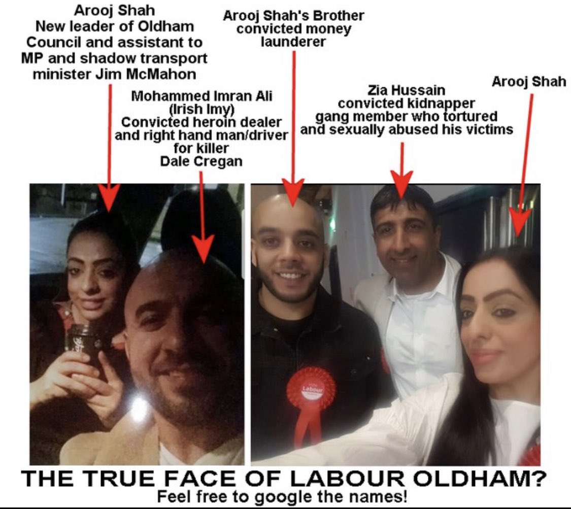 4. SHAH’s position as Council leader is now untenable. There are plans for a motion of no confidence in her Council at the full meeting on the 12th July. Any <a href="/oldhamlabour/">Oldham Labour Group</a> politician that supports Shah will be taken out at the ballot box next May.