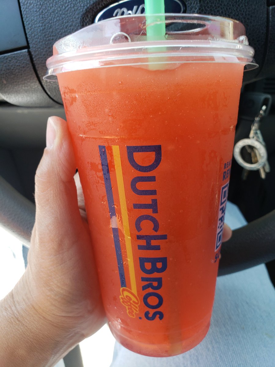 So in case you all didn't know, <a href="/DutchBros/">Dutch Bros Coffee</a> has a drink called Vampire Slayer. Pretty good. Strawberry and Pomegranate. I got the blended instead of iced, it's a bit more sweeter.

#BuffyTheVampireSlayer #VampireSlayer #Buffy #DutchBros
