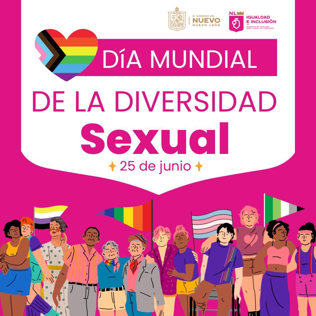 IgualdadNL's tweet photo. Hoy celebramos los avances en la lucha por los derechos de las personas LGBTIQ+ y reconocemos el trabajo que aún queda por hacer. En este Día de la Diversidad Sexual, alzamos nuestra voz en favor de la inclusión y la igualdad. 🌈🌈 https://t.co/JnAVR50wEK