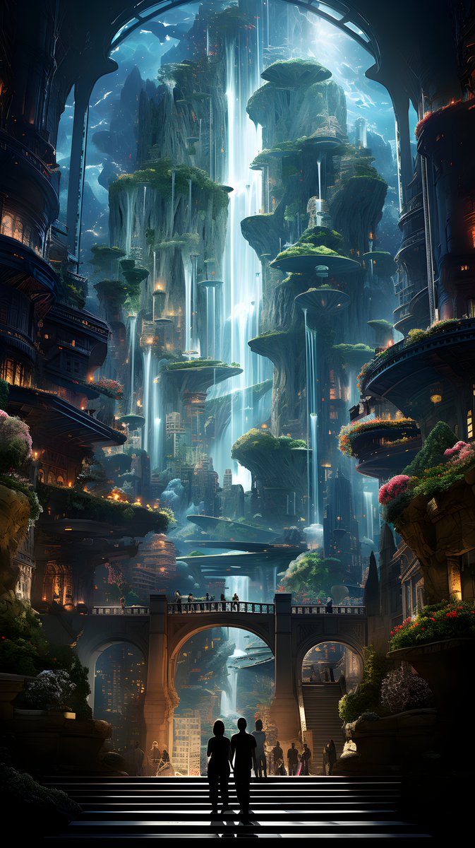 Aqua Fall Sanctuary
#aiartcommunity #midjourney52 #AiLust #imagination #utopia #scifi #scifiart #fiction #futuristic #scenic #fantasyworld #beautifulplace