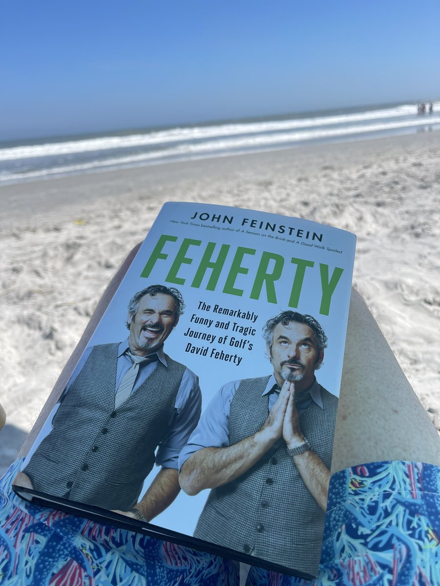 What better to do than sit on the beach and start my 20th @FeinsteinTweets book. Favorite is still A Season on the Brink, closely followed by The Last Amateur (because of my Lehigh hoops days). Let’s see where this one falls.