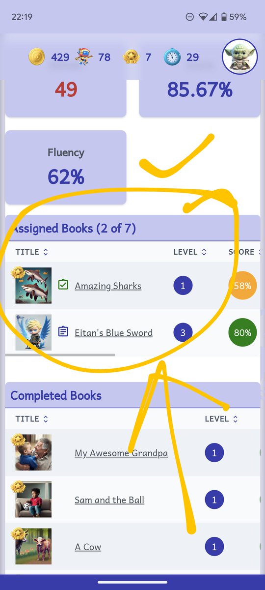 readm_app's tweet image. Teachers, we made it easy for you -  assign books and monitor students progress in an instant #ReadingFluency #ReadingPractice #ReadAloud #ReadingForKids #EducationalApps #EducationalGames #FutureEducation #ESL #edtech #EslTeacher #edchat #education #EdtechTeachers