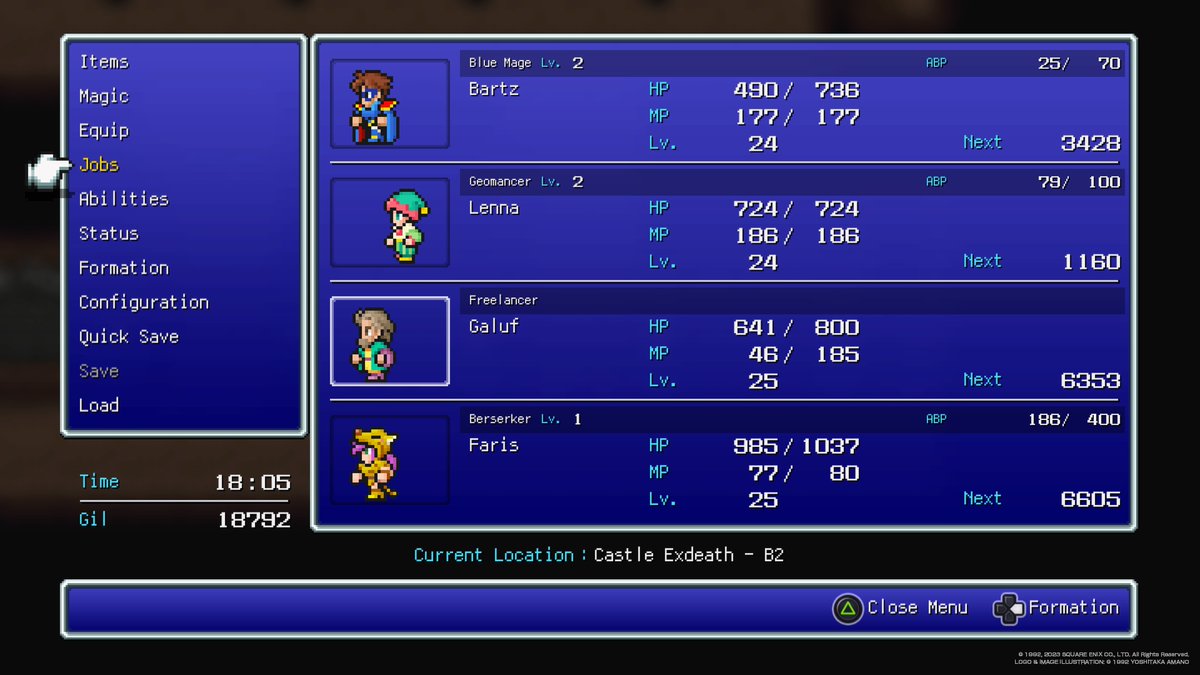 Four Jobs 

#FF5FJF2023 #FFV #PS5Share, #FINALFANTASYV