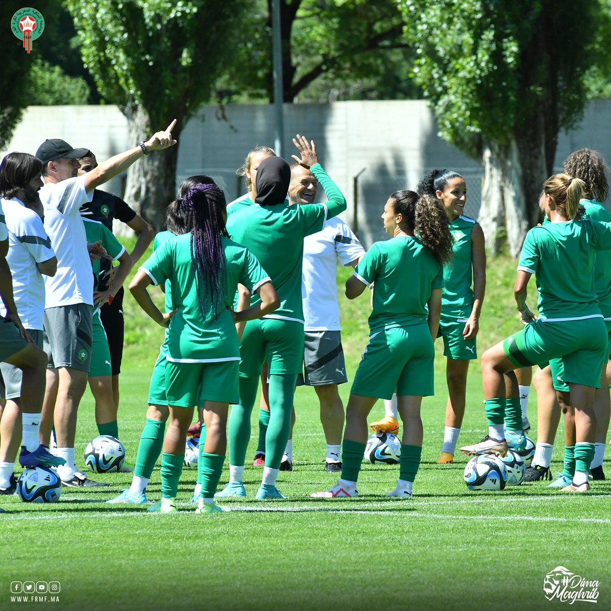 صور الحصة التدريبية للمنتخب الوطني النسوي🔋

📷 Training time for our Women’s National Team🏃🏽‍♀️

#DimaMaghrib 🇲🇦 #OneGameOneFamily #AtlasLionesses