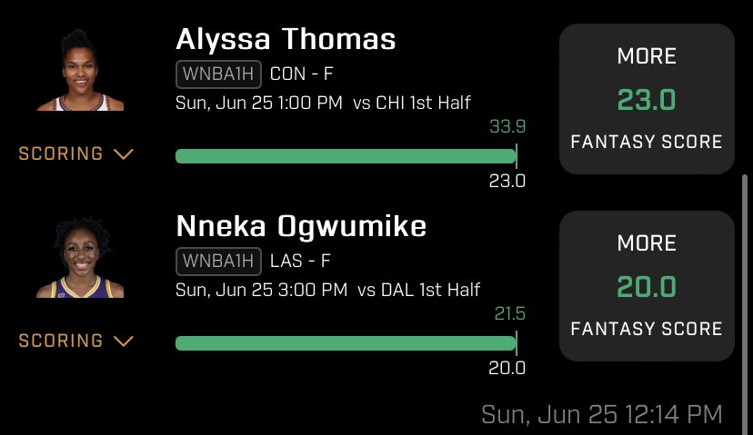 Cash the 2 man . 1st qtr cash on POTD

#wnba #PrizePicks