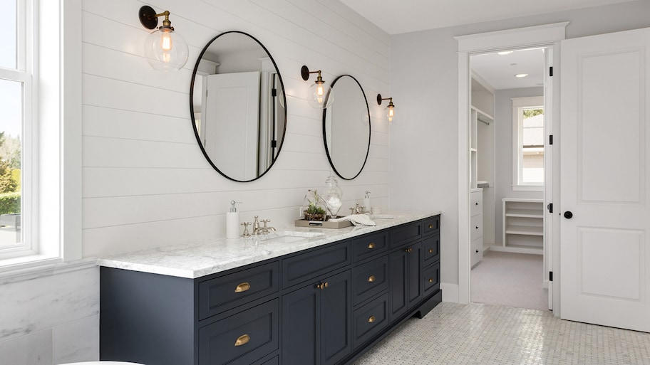 Be sure to match existing finishes when selecting  #bathroom paint colors. #bathroomdesign  cpix.me/a/172310607