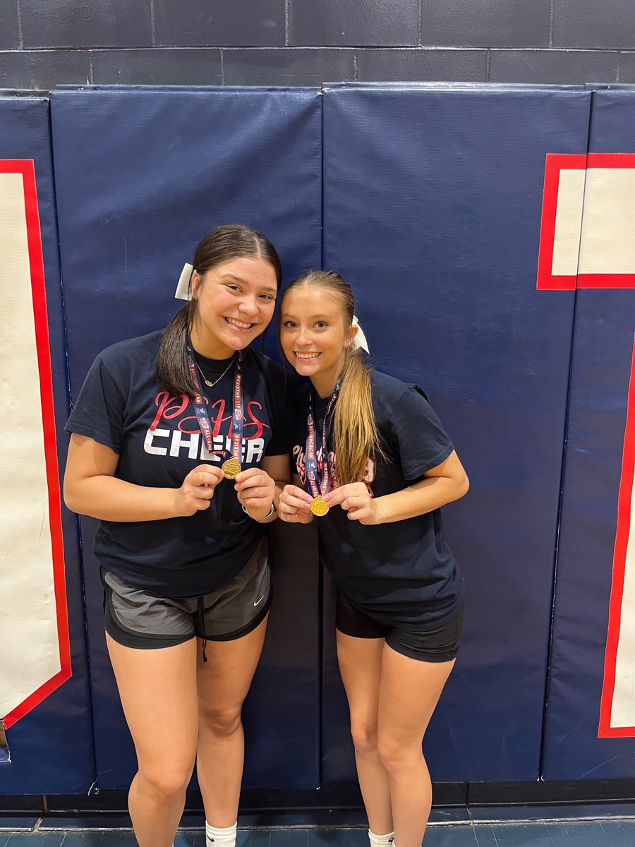 CheerPSHS's tweet photo. NCA camp at South end of last week.

*12 nominated for All American
*5 tried out for All American 
*2 named to the 2023 All American 
*Superior Ribbon achieved on the final evaluation
*Herkie Team Award 
*Award for Technical Excellence
*Received a bid to NCA High School Nationals https://t.co/2hZ3AMnIV0