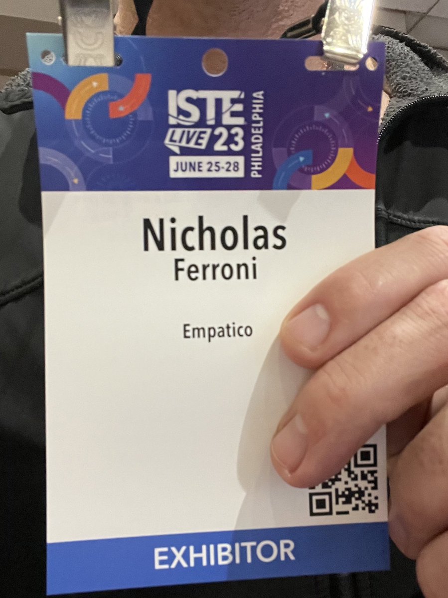 In Philly for @ISTEofficial with thousands of amazing educators who are here on their summer break. #ISTE23