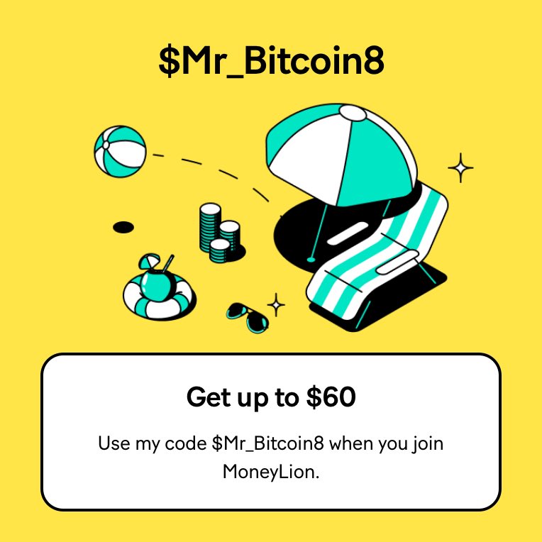 Get up to $60! Use my code $Mr_Bitcoin8
when you join MoneyLion.
mlion.us/$Mr_Bitcoin8
