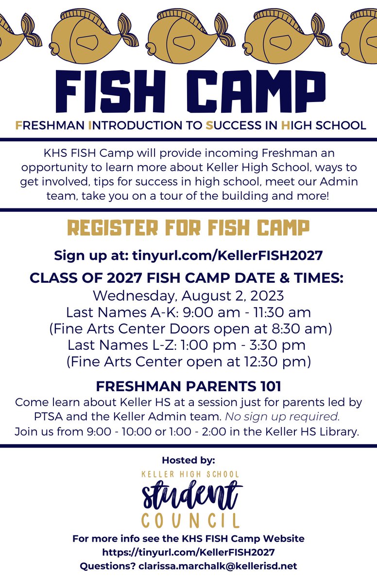 Class of 2027! Sign up now!