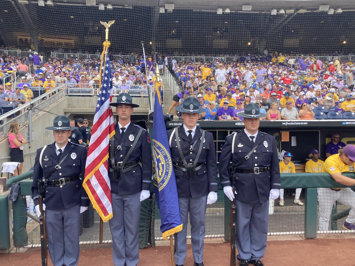 NSP_TroopA's tweet photo. Today the @NEStatePatrol color guard got things underway at @CharlesSchwabFO for game two of the @CWSOmaha finals.   Way to represent.   #NSP107 #NSP396 #NSP111 #NSP142 https://t.co/PXjZLfOFCF
