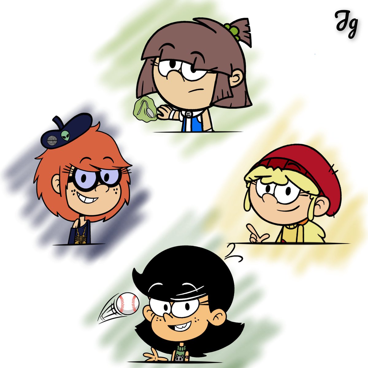 Drawing some randoms part 2: Electric Boogaloo.

Ft: My new oc Phoebe and <a href="/GreenSkull34/">GreenSkull 34 (Comms Open)</a> 's ocs (Some more I wanted to draw) 

Ps. Had more drawings, I accidentally erased in my most sane moment :/

#LoudHouse #Sinkids #PhoebeGurdle #Lululoud #Loreloud #Darnaloud