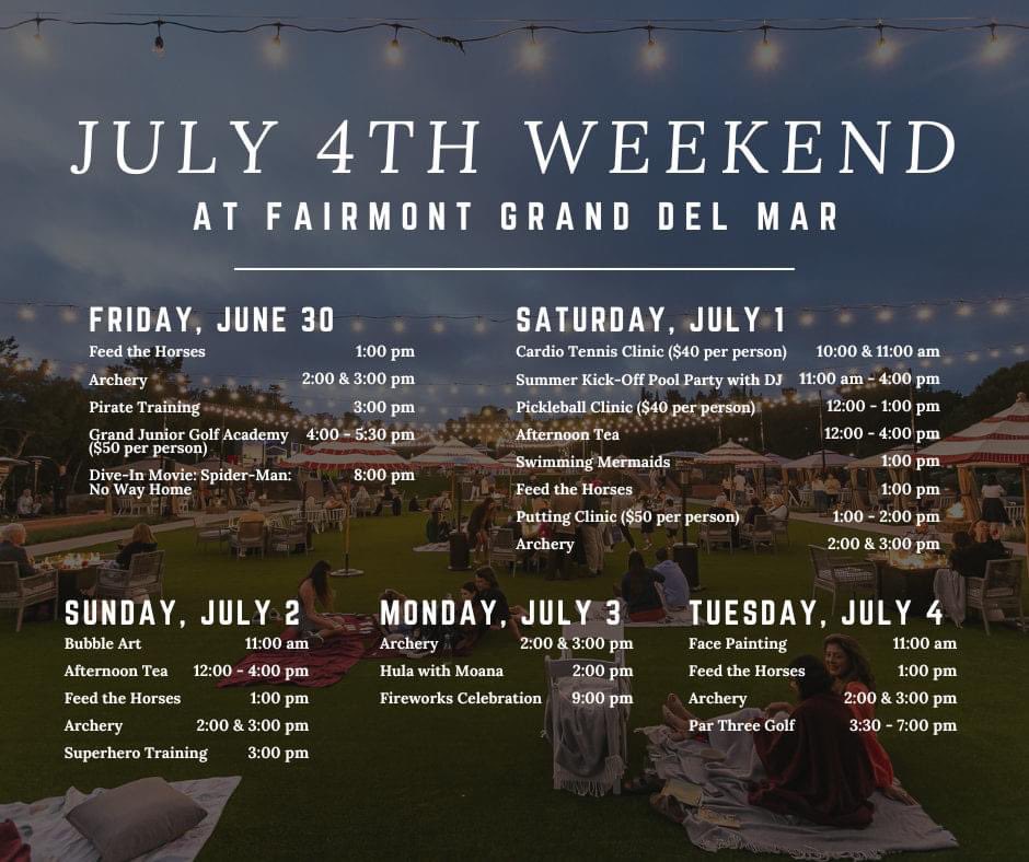 4th of July Weekend Activities ⭐️