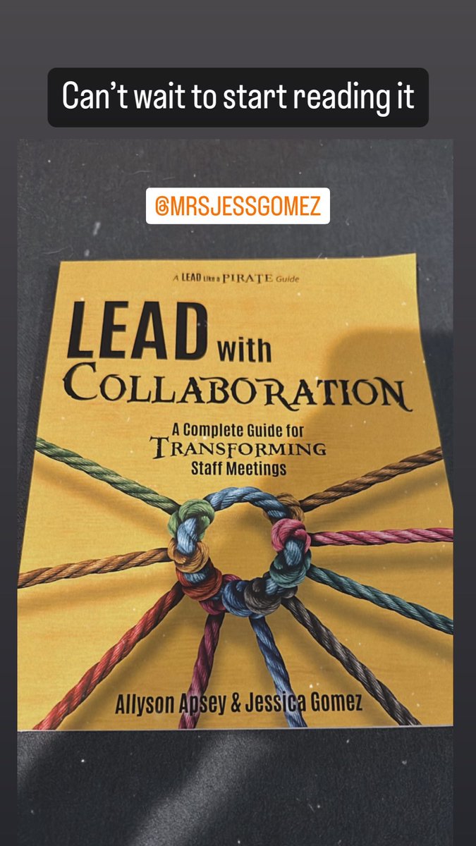 It’s here! I’m so excited to begin reading this book! @mrsjessgomez @AllysonApsey #cjusd #leadwithcollaboration
