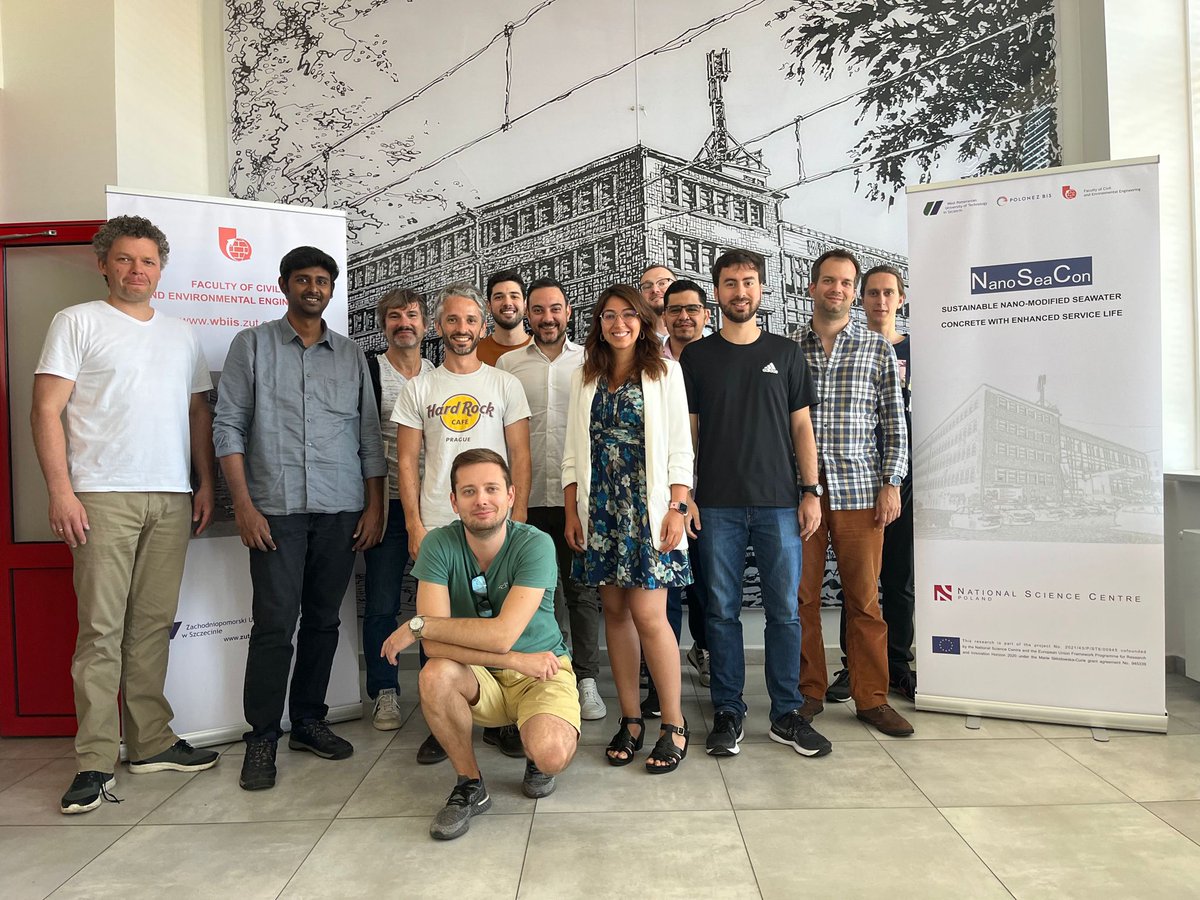 Sundarcvltce's tweet photo. It was an immense pleasure to host the workshop in @ZUT_Szczecin  on Seawater-mixed concrete through @NanoSeaCon1 project funded by @NCN_PL.  I thank the speakers and participants who were part of this program for valuable discussions and suggestions. https://t.co/nerG284DgR