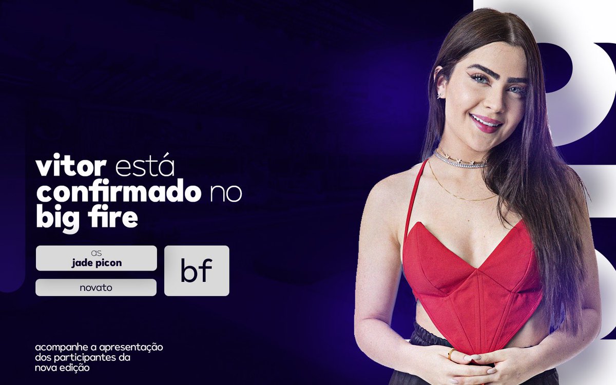 realitybigfire's tweet photo. • CONFIRMADO
Jade Picon (@froescry)
Após expulsões e polêmicas em realities virtuais, Vitor chega ao Big Fire em busca de fazer diferente.
Você é #TeamVitor? 🎀 https://t.co/IPuuikcOw5