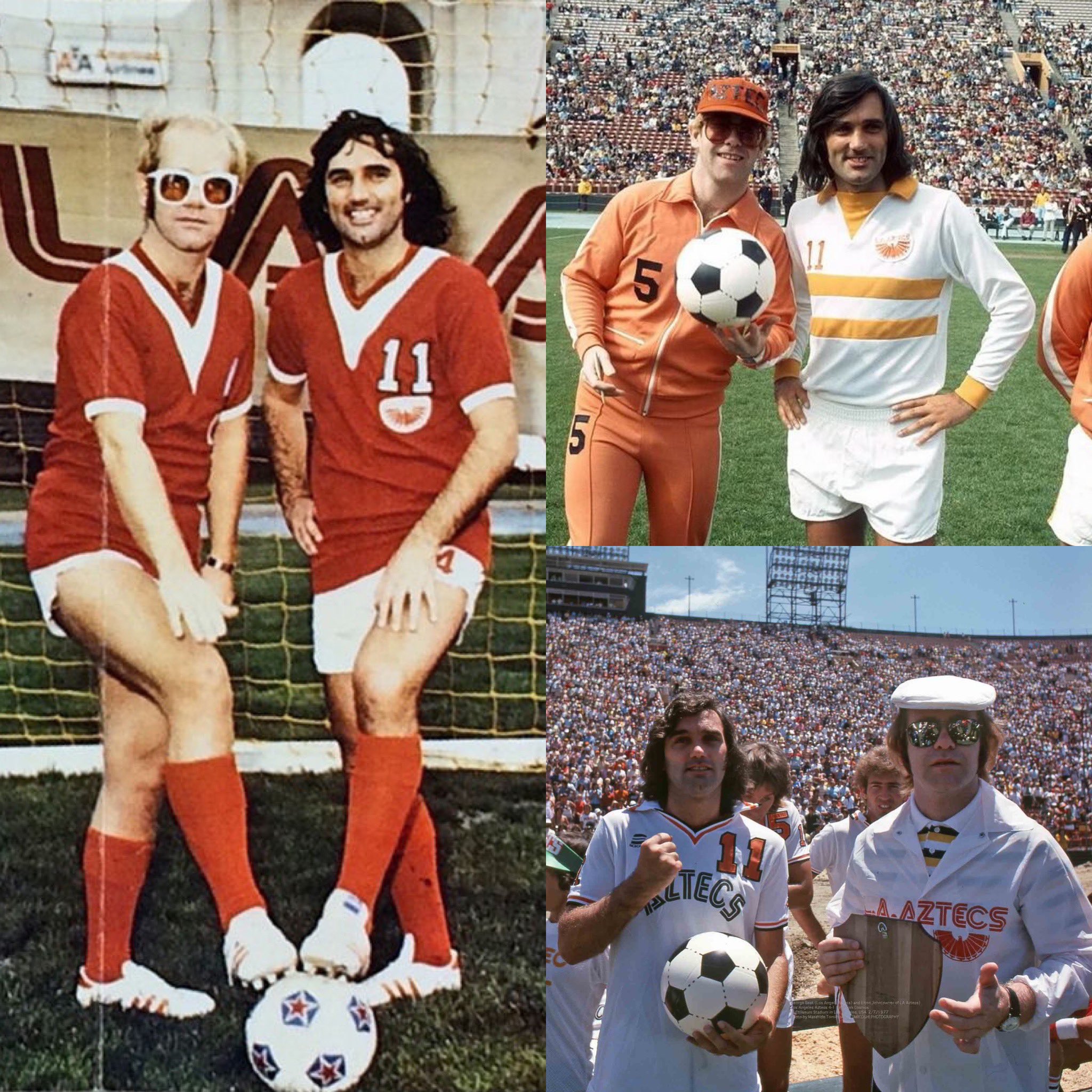 National Soccer League™ on X: Elton John brought over George Best to Los  Angeles Aztecs ❤️🇺🇸⚽️ #eltonjohn    / X