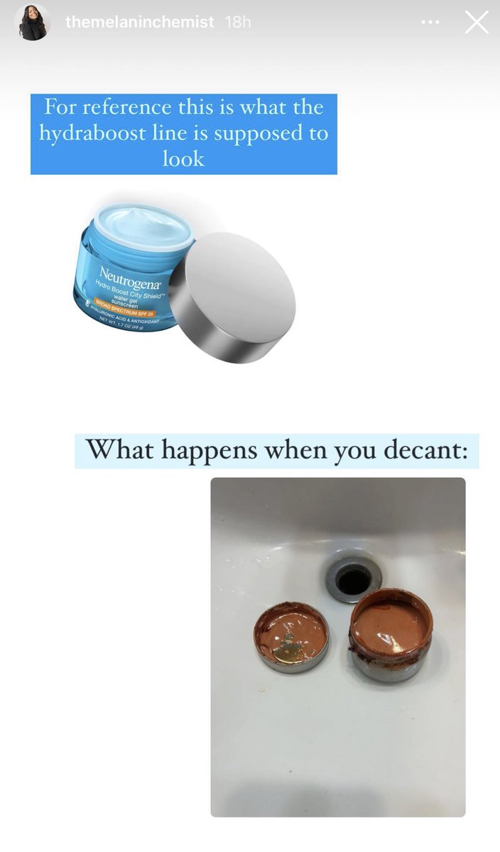 You gotta stop putting your products in a different container. Messes up the whole formula (@estherolu)