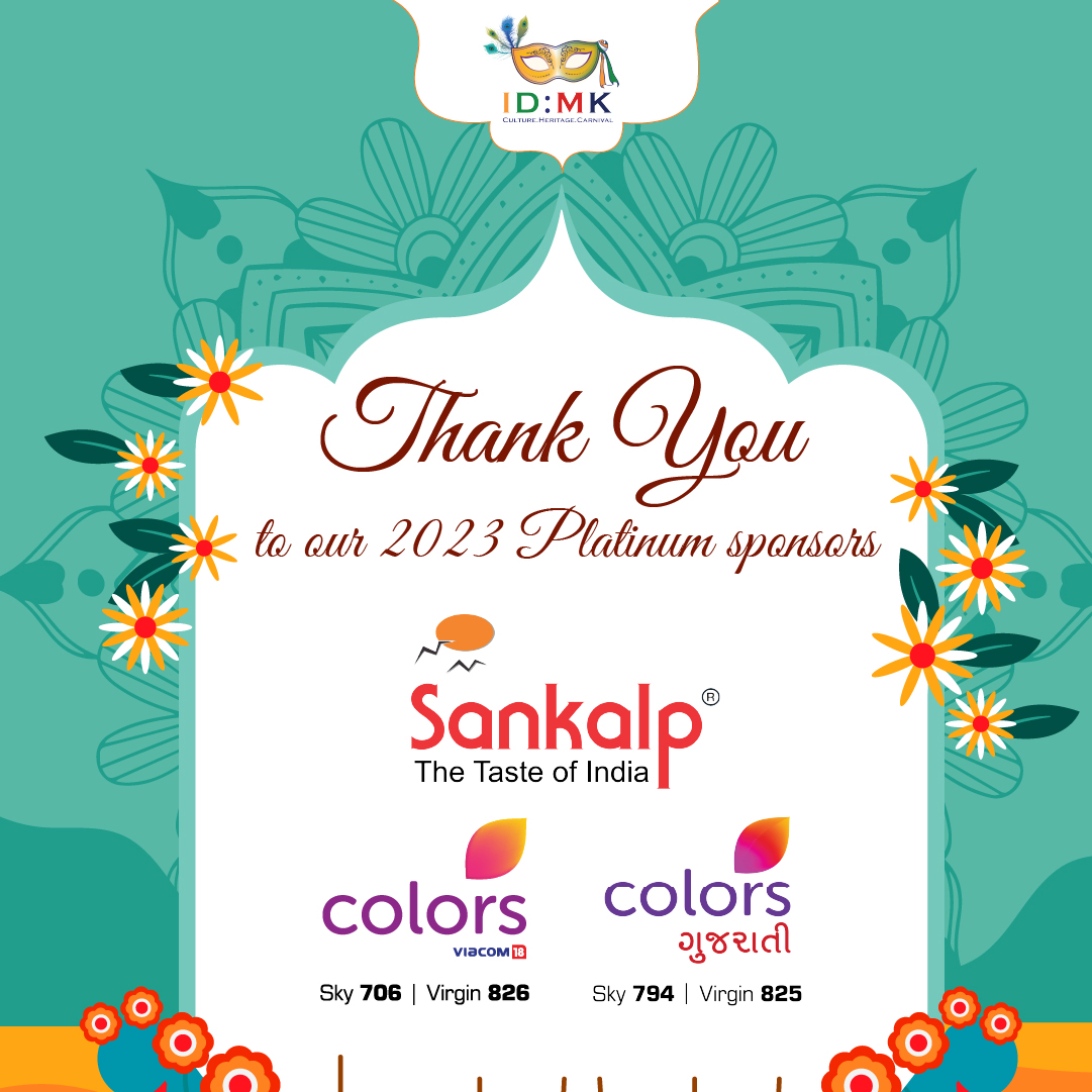 Thank you to our amazing Platinum sponsors for their generous support, making our event possible and impactful! #sankalp #colors #colorsgujrati #idmk2023 #culturalcelebration #miltonkeynes #thankyou