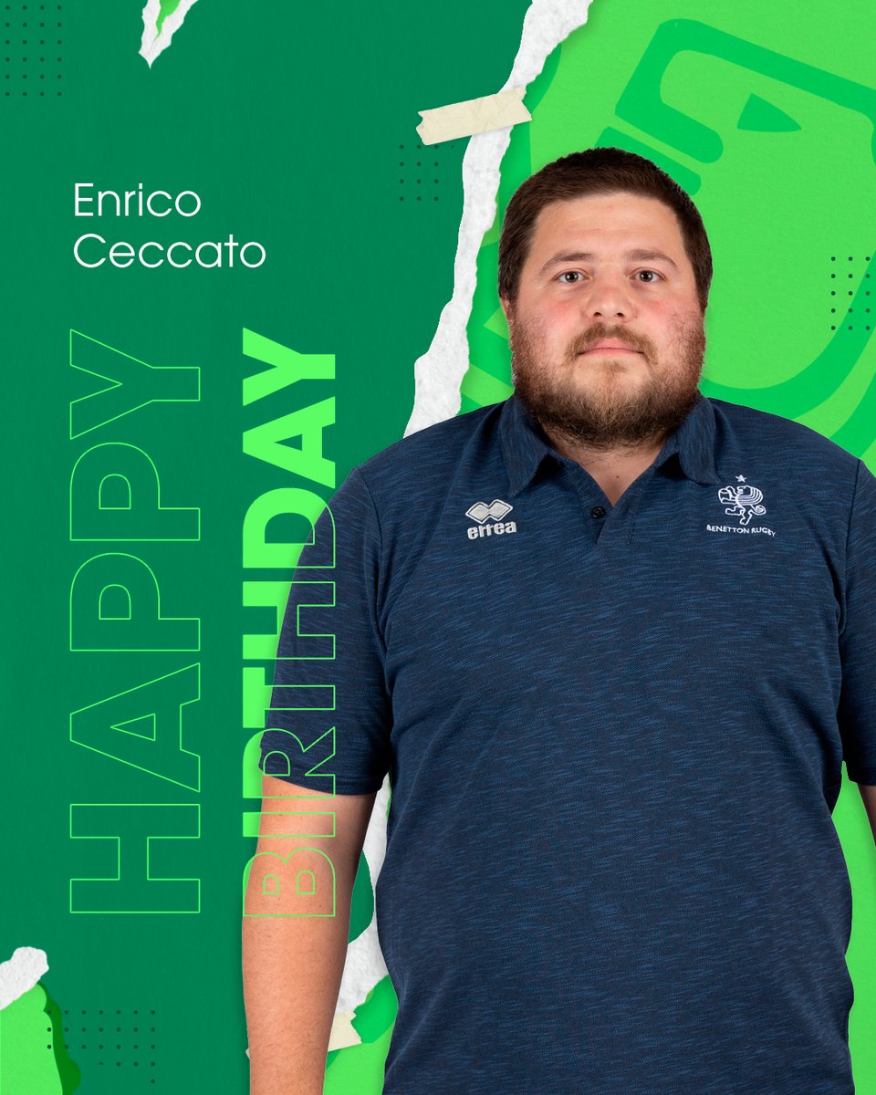 BenettonRugby's tweet photo. Tanti auguri al nostro team manager Enrico #Ceccato 🦁🥳🎂

#wearelions #benettonrugby https://t.co/1AP6zSJcKf