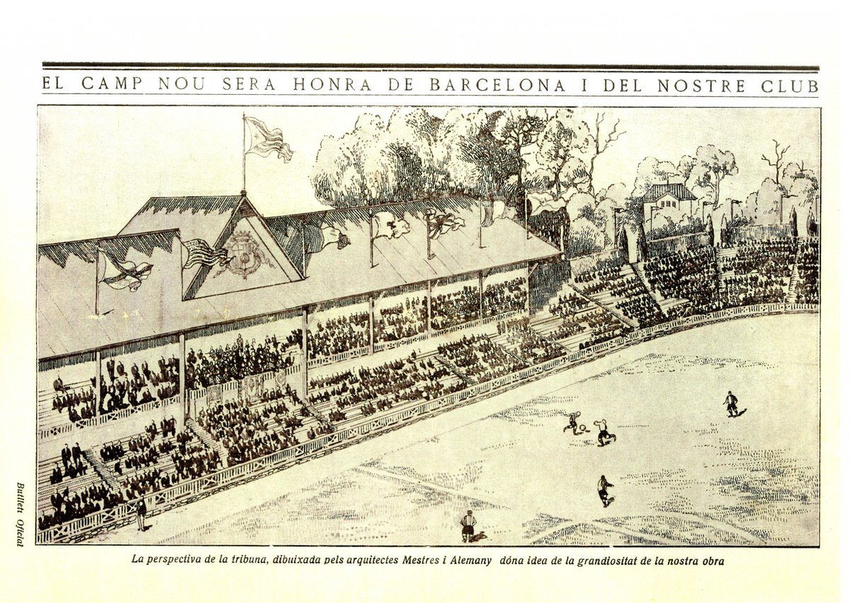 estirantdelfil's tweet image. Els que avui s'indignen amb les estelades i el Barça haurien revisar el Butlletí Oficial del Barça de l'any 1922 on es publicava aquest dibuix de la Tribuna del Camp de Les Corts amb una estelada al capdamunt.

Entendre d'on venim per saber cap on anem.

Història.