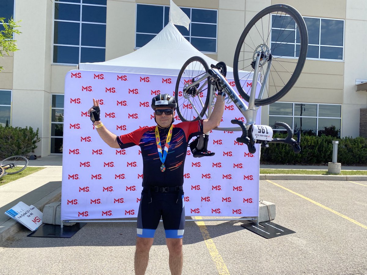 Kudos to Houman on finishing the MS Ride today. 160 kms over 2 days and lots of stories to tell. #SetAGoal