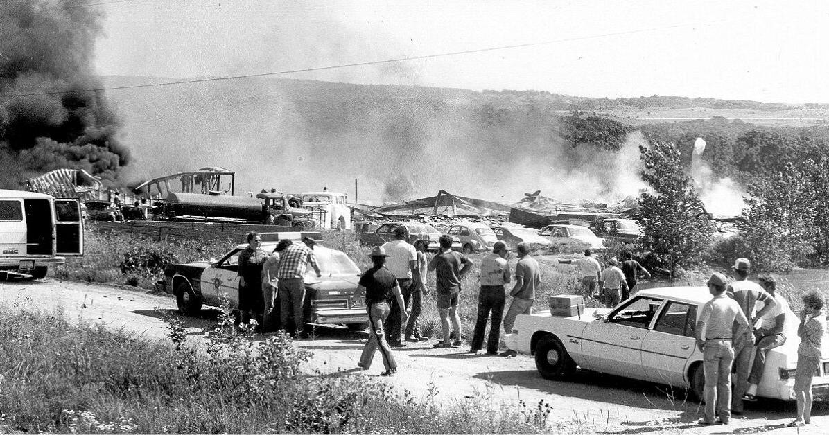 38 years ago today near Terlton and Jennings, the Aerlex Fireworks plant explodes. 21 of those on shift were lost. 5 people survived the blast.