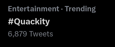 📈 | #Quackity is trending!