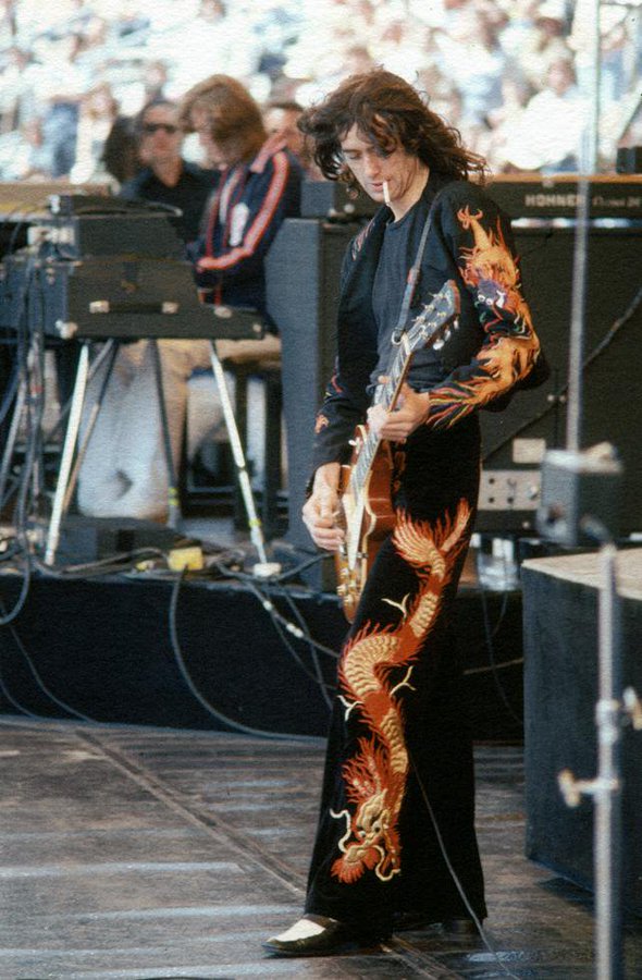 Jimmy Page in Oakland, CA, 1977. Photo by Baron Wolman.
