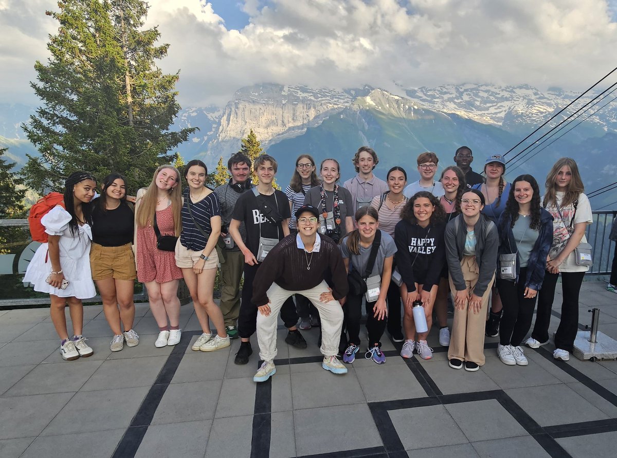udhschoir's tweet photo. First full day in Switzerland! High in the Alps! American Music Abroad 2023 @UDHSCardinals https://t.co/w9t67ua6or