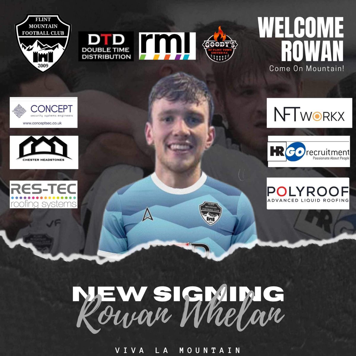 NEW SIGNING: Defender Rowan Whelan joins the club.

Welcome to the Mountain, Rowan!

#VivaLaMountain 

pitchero.com/clubs/flintmou…