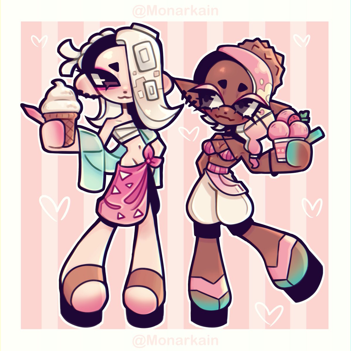 💕🩷 Vanilla x Strawberry 🩷💕

#Splatoon #Splatoon3 #Splatfest #TeamVanilla #TeamStrawberry #Shive #Frye #ShiverXFrye #DeepCut #SplatoonArt #SplatoonFanArt #Monarkain #IceCream #CuteArt #Kawaii #Art