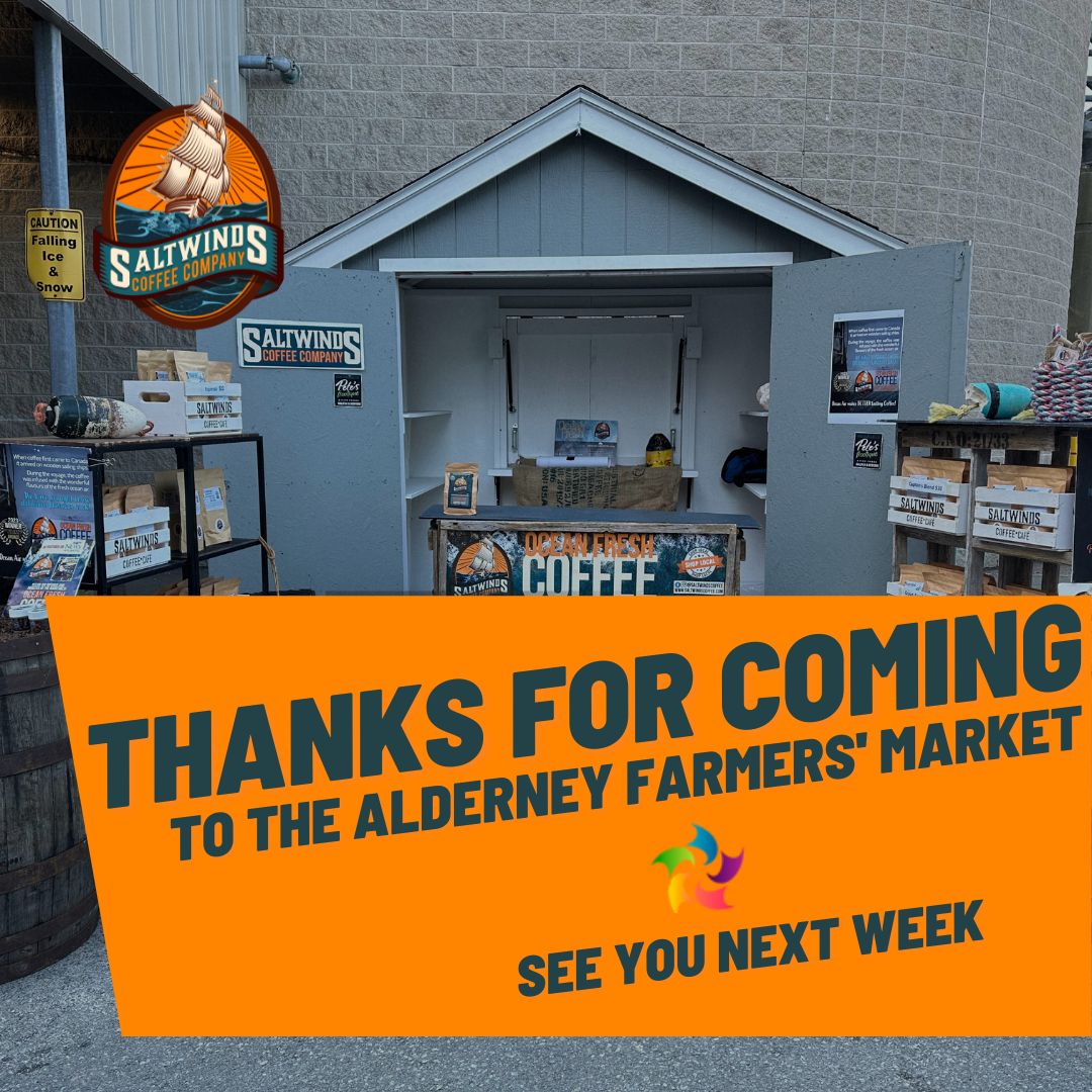 SaltwindsCoffee's tweet photo. We loved sharing our Saltwinds Coffee with you at the Alderney Landing Farmers' Market. Don't forget to join us again at the next market for another chance to experience Saltwinds' coffee. See you soon!☕🤩
#LoveforLocal #FreshlyRoasted #FarmersMarket #Halifax #Dartmouth https://t.co/eTrwo1XEdo