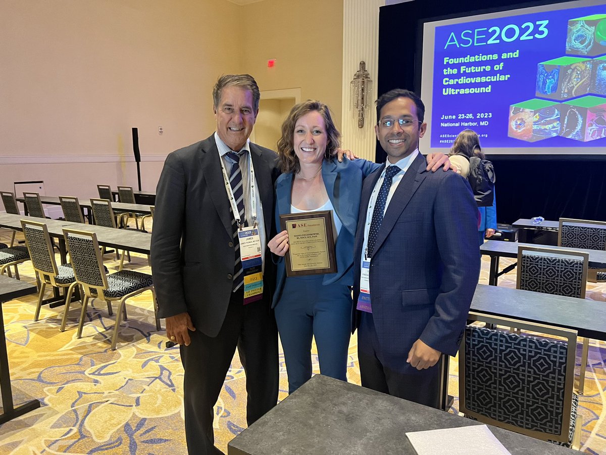Madeline Jankowski (@maddiejane25) on Twitter photo There are not enough thanks I can give to <a href="/AppaduraiVinesh/">Vinesh Appadurai</a> and <a href="/JamesDThomasMD1/">James D Thomas, MD</a> for being such amazing research mentors. What an honor it was to be a finalist at the Brian Haluska Sonographer Research competition today! #ASE2023 #echofirst There are not enough thanks I can give to <a href="/AppaduraiVinesh/">Vinesh Appadurai</a> and <a href="/JamesDThomasMD1/">James D Thomas, MD</a> for being such amazing research mentors. What an honor it was to be a finalist at the Brian Haluska Sonographer Research competition today! #ASE2023 #echofirst