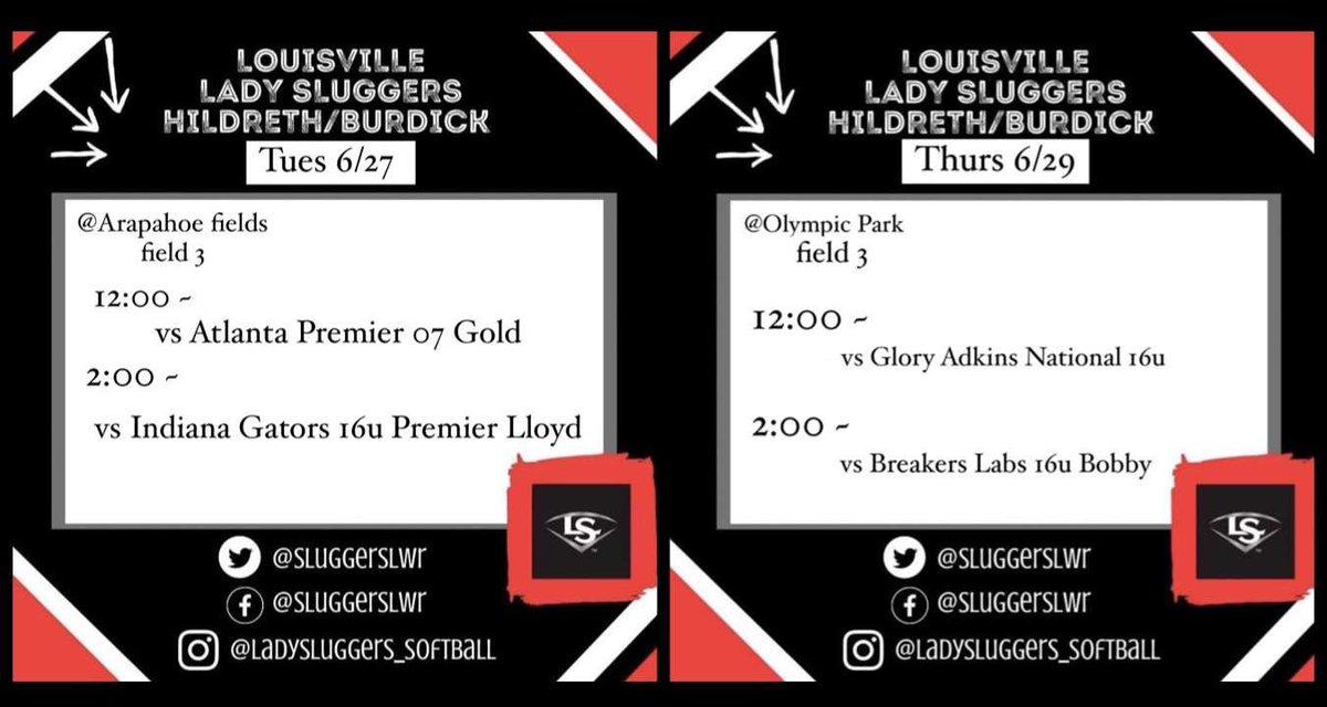 Starting off with a workout then on Tuesday we start games with <a href="/sluggerslwr/">Lady Sluggers Hildreth/Burdick</a>! <a href="/CoachJ34/">Brittany Johnson</a> <a href="/Zcarv_1/">Zack Carver</a> <a href="/saintleocoach/">Coach Pat</a> <a href="/CoachNeubauer_6/">Katie Neubauer</a> <a href="/ShannonSCFSBALL/">Coach Shannon SCF Softball</a> <a href="/CoachJordanSB/">Jordan Clark</a> <a href="/coachkfagan/">Kasey Fagan Graham</a> <a href="/CoachKarlaUSF/">Karla Claudio</a> <a href="/SailfishSB/">PBA Softball</a> <a href="/EckerdSoftball/">Eckerd Softball</a> <a href="/coachbuck1976/">Todd Buckingham</a> <a href="/CoachBallMalone/">Cindy Ball-Malone</a> @jenn_salling <a href="/JeffConrad10/">Jeff Conrad</a>