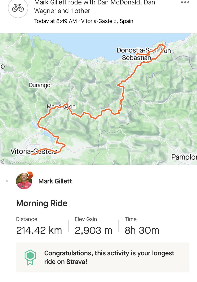 Another big day. We are doing this for a reason to support <a href="/CureLeukaemia/">Cure Leukaemia</a>. It’s especially pertinent this year as <a href="/rob_wynn_TdF/">Rob Wynn</a> is also riding every stage. We need your help to get the £1 million we need justgiving.com/markjgillett
Thank you