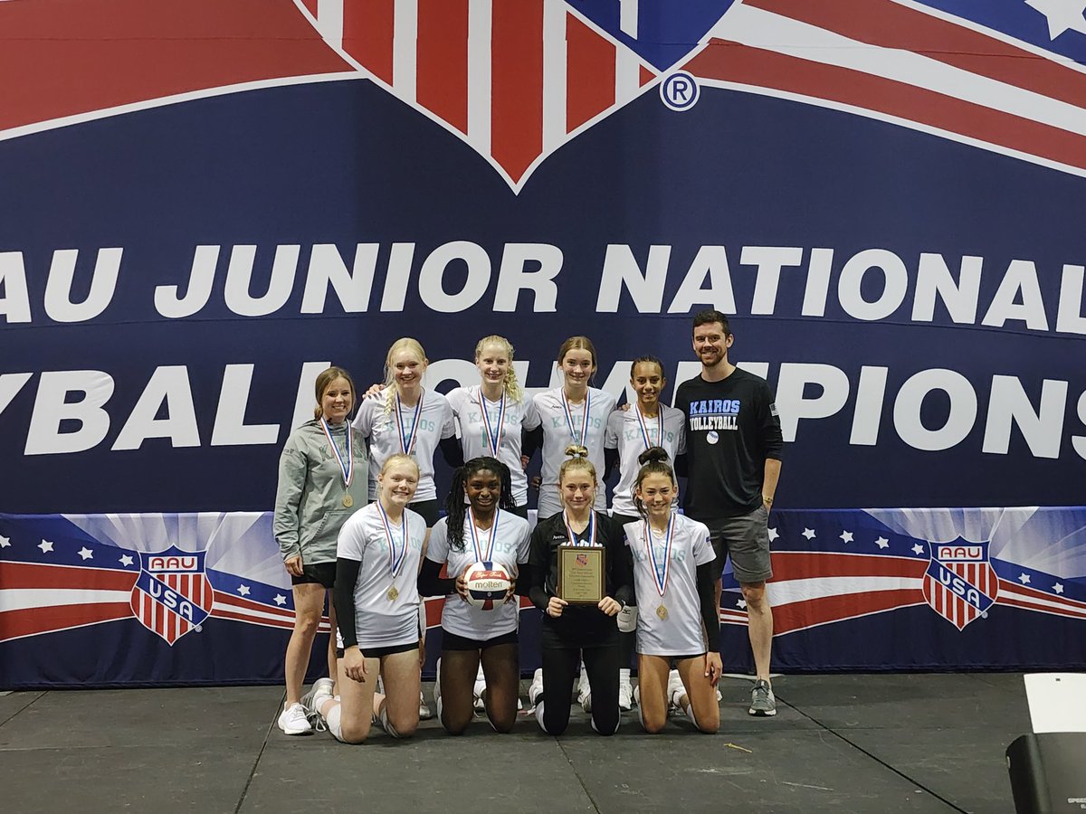 Coming home with hardware 🏅
 Consolation champions!! The two teams that beat us ended up in Gold championship. We played alot of volleyball and finished 12-2 overall and had fun doing it!!
Way to go ladies!! 🙌
#AAUNationals  🏐 #kairosfam