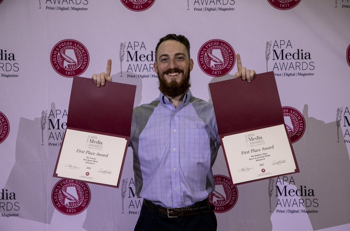Cole McNanna (@cmac217) on Twitter photo Honored and blessed to collect two first-place awards from the <a href="/ALPressAssoc/">Alabama Press Assoc.</a> for sports photo (<a href="/BenMoseley19/">Ben Moseley</a> below) and social media (<a href="/GCMSportsAL/">Gulf Coast Media Sports</a>)! Added second in use of video and third in sports coverage as part of 14 top-three finishes for <a href="/gcntoday/">Gulf Coast Media</a>. #locALnews Honored and blessed to collect two first-place awards from the <a href="/ALPressAssoc/">Alabama Press Assoc.</a> for sports photo (<a href="/BenMoseley19/">Ben Moseley</a> below) and social media (<a href="/GCMSportsAL/">Gulf Coast Media Sports</a>)! Added second in use of video and third in sports coverage as part of 14 top-three finishes for <a href="/gcntoday/">Gulf Coast Media</a>. #locALnews