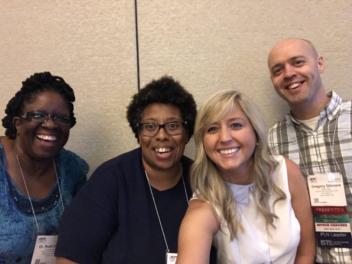 Katie_M_Ritter's tweet image. Just popped up in my memories… 6 years ago… I have lost track of which city, but I know it was an #iste &amp;amp; we were putting on an #etcoaches event! 😊

Miss you three! ⁦@moreruckus2⁩ ⁦@MsFagin⁩ ⁦@gilmorega⁩! ⁦@ISTEofficial⁩ #iste23 #istelive23