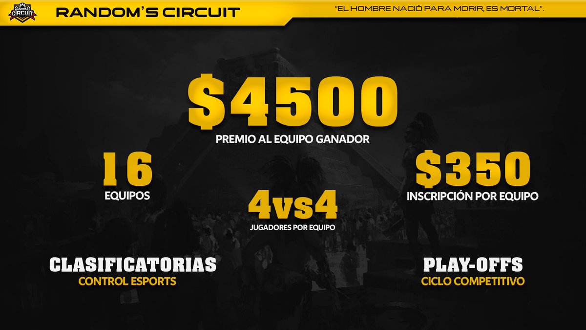 RandomGoddeses's tweet photo. Inician las inscripciones para el torneo de Ramdom's Circuit.

16 equipos a participar.
No pierdan la oportunidad de coronarse campeones de esta nueva era de la Liga..

Información de registro por DM. https://t.co/trZyBWIoJ2
