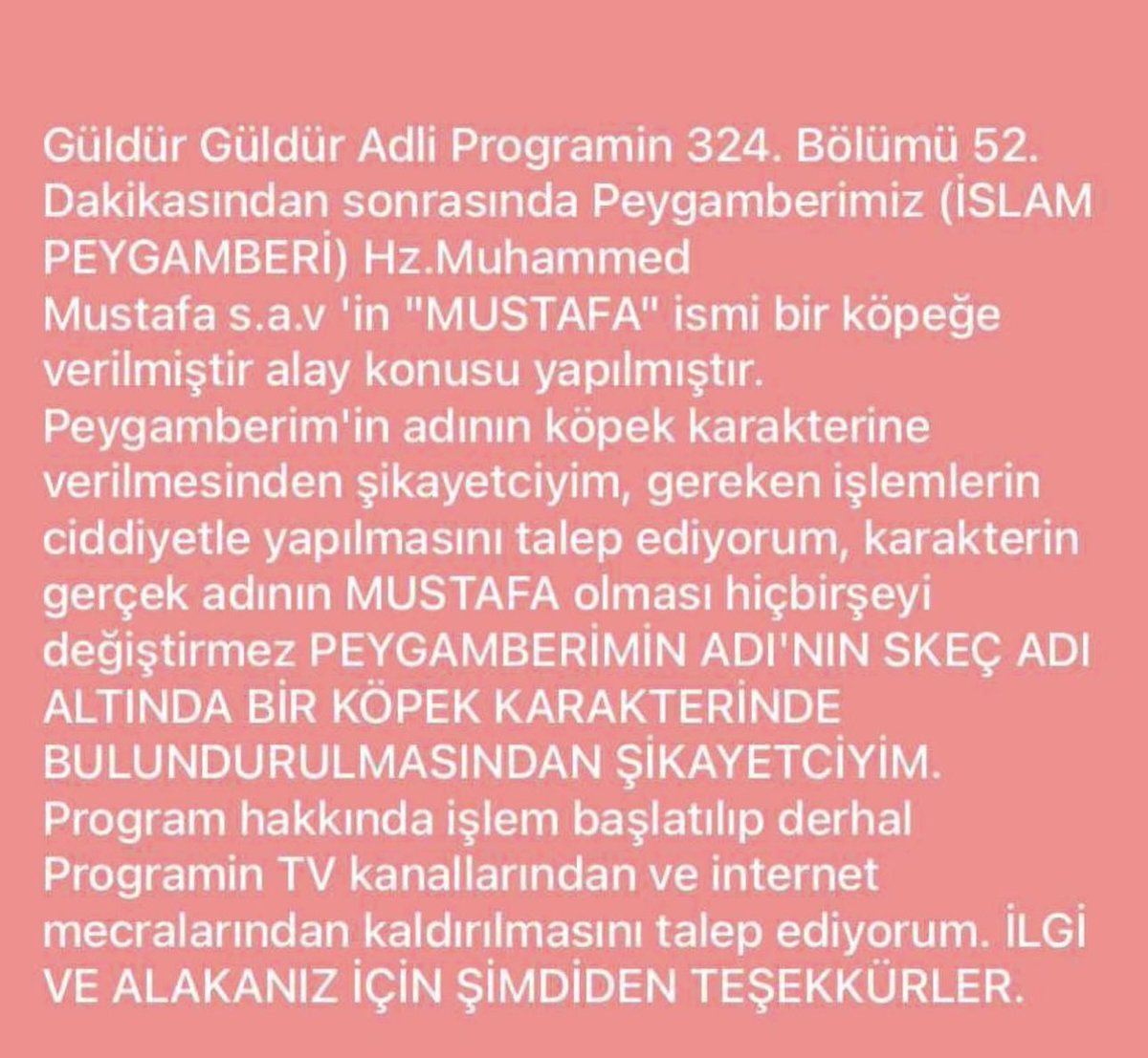 İlgili mercilere suç duyurusunda bulunmak boynumuzun borcu.
@RTUKnews  @RTErdogan @adalet_bakanlik @Akparti @MHP_Bilgi @HudaParTBMM @ankaracbs @TC_istanbul