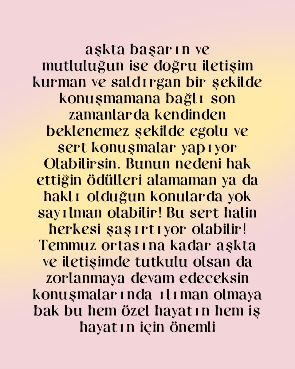İkizler burcu bu hafta kimseye hemen güvenmiyorsun yanılmaya çok açık etkilerdesin. Arkanı kolla ve kendine mukayyet ol hafta başı zorlu. Ateşli ve bulaşıcı hastalıklar konusunda da dikkat et. Maddi konularda da bir o kadar şanslısın! Seni durdurmaya çalışanlara inat devran senin