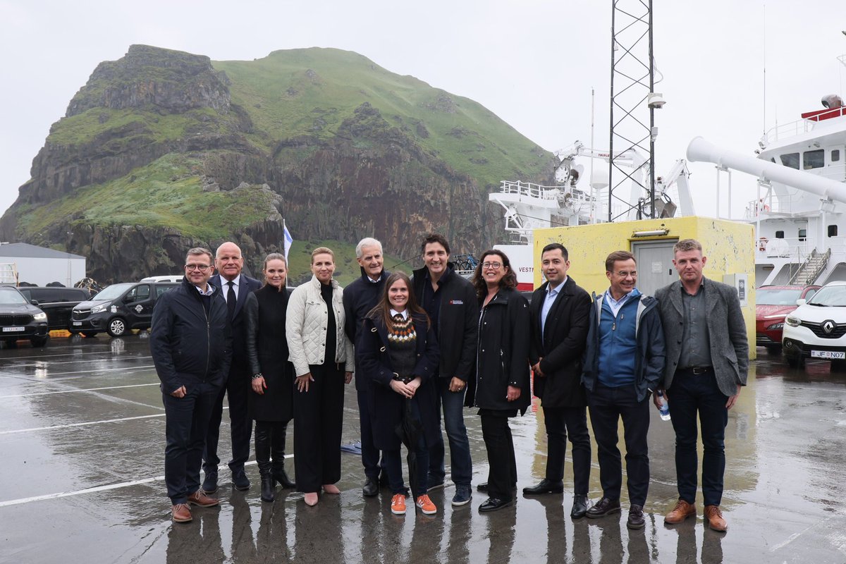 Welcome to Vestmannaeyjar where the Nordic-Canada Prime Ministers meeting is taking place! I Look forward to discuss important topics such as societal resilience, ​ocean affairs, the climate crisis and green solutions.
