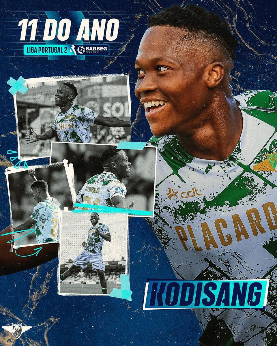 Lorenz_KO's tweet photo. 🇿🇦 Kobamelo Kodisang (23) bas been named in the 2022/23 🇵🇹 Liga Sabseg Team of the Season.

He netted 11 goals with five assists in the league winning campaign with Moreirense to return to the top-flight. https://t.co/1SGyG1TNGp